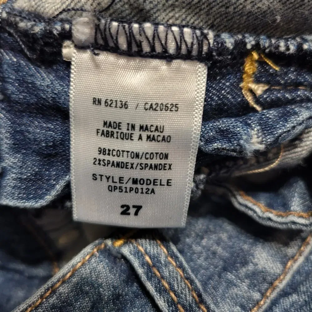 Guess Jeans Womens 27x32 Blue Malibu Bootcut Low Rise Denim Pants Stretch Casual